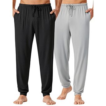 Ekouaer Mens Pajama Pants Jogger Sleep Pant Long Pajama Bottoms with Drawstring & Pockets