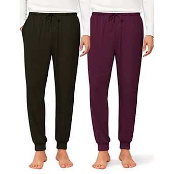 Ekouaer Mens Pajama Pants Jogger Sleep Pant Long Pajama Bottoms with Drawstring & Pockets