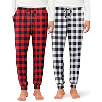 Ekouaer Mens Pajama Pants Jogger Sleep Pant Long Pajama Bottoms with Drawstring & Pockets