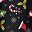 Black Red Print