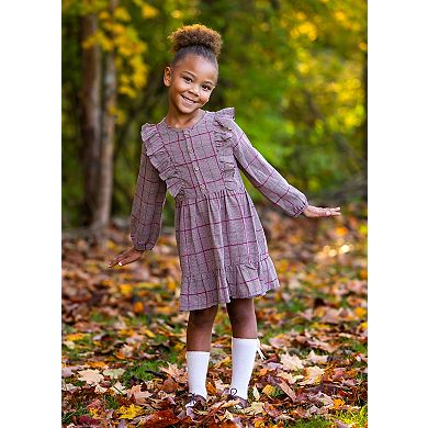 Hazel Button Brown Dress
