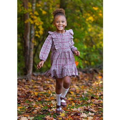 Hazel Button Brown Dress