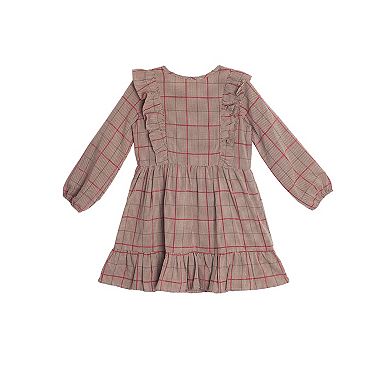 Hazel Button Brown Dress