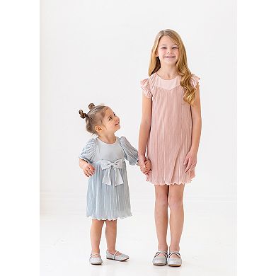 Wintermelon Pleated Bow Dress