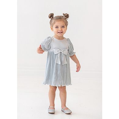 Wintermelon Pleated Bow Dress