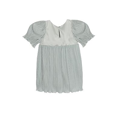 Wintermelon Pleated Bow Dress