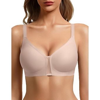 Avidlove Wireless Jelly Support Seamless Mesh Plunge Everyday T-Shirt Bralette