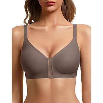 Avidlove Wireless Jelly Support Seamless Mesh Plunge Everyday T-Shirt Bralette