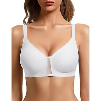 Avidlove Wireless Jelly Support Seamless Mesh Plunge Everyday T-Shirt Bralette