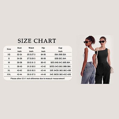 Avidlove Asymmetric Off Shoulder Double Lined Thong Snap Closure Slim Bodysuit