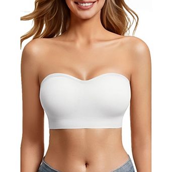 Avidlove Non-Slip Seamless Wireless Padded Convertible Strapless Push Up Bandeau Tube Bra
