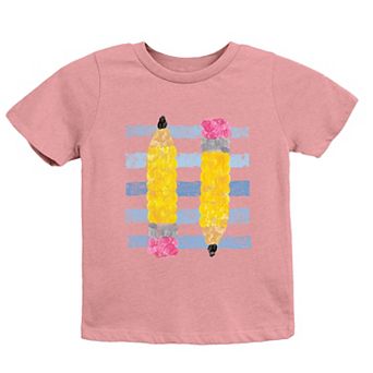 Pencil Stripes - Youth Short Sleeve Graphic T-Shirt