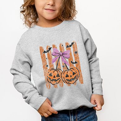 Pumpkin Cherry Bunch - Toddler Graphic Sweatshirt