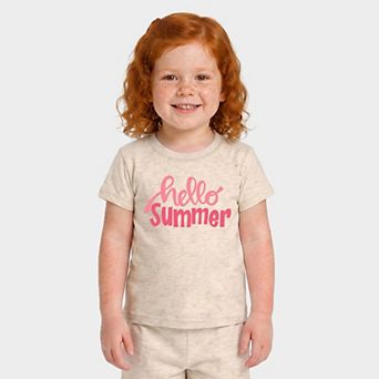 Hello Summer - Toddler Crew Shorts Set