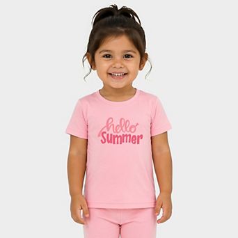 Hello Summer - Toddler Crew Shorts Set