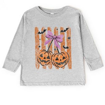 Pumpkin Cherry Bunch - Toddler Long Sleeve Graphic Tee
