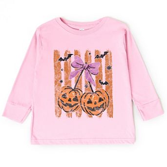 Pumpkin Cherry Bunch - Toddler Long Sleeve Graphic Tee