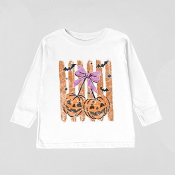 Pumpkin Cherry Bunch - Toddler Long Sleeve Graphic Tee