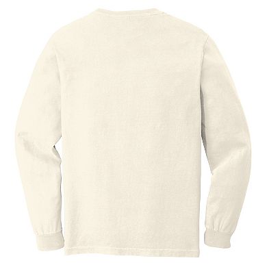 Pumpkin Cherry Bunch - Women's Garment Dyed Long Sleeve Graphic T-Shirt