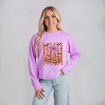 Pumpkin Cherry Bunch - Women's Lightweight Garment Dyed Sweatshirt