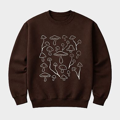 Woodland Mushrooms - Men's Graphic Sweatshirt