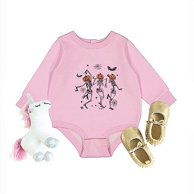 Dancing Skeleton Trio - Infant Fleece BodySuit