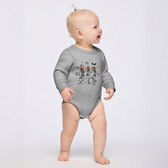 Dancing Skeleton Trio - Infant Fleece BodySuit