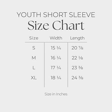 Touch Down Stars - Youth Short Sleeve Graphic T-Shirt