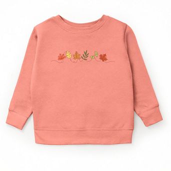 Fall Leaves Line - Youth Graphic Sweatshirt