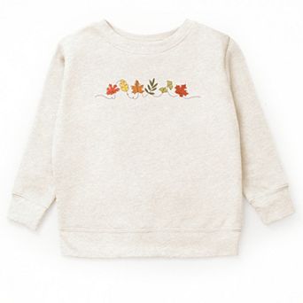 Fall Leaves Line - Youth Graphic Sweatshirt