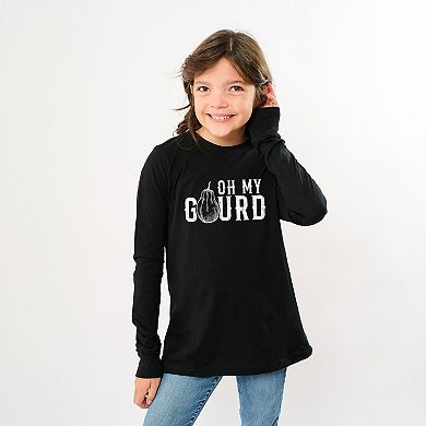 Oh My Gourd Distressed - Youth Long Sleeve Graphic T-Shirt