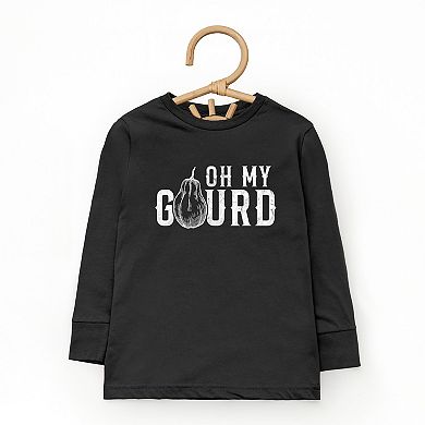 Oh My Gourd Distressed - Toddler Long Sleeve Graphic Tee