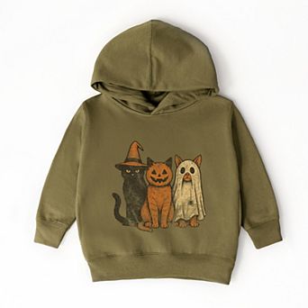 Halloween Cat Trio - Toddler Hoodie