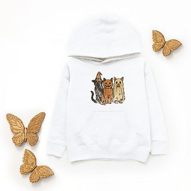 Halloween Cat Trio - Youth Graphic Hoodie
