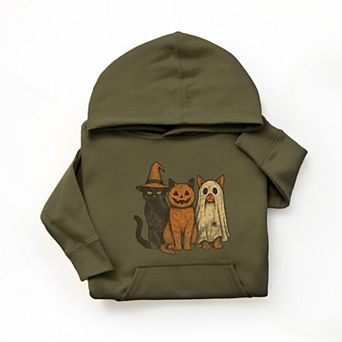 Halloween Cat Trio - Youth Graphic Hoodie