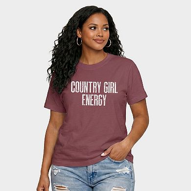 Country Girl Energy - Women's Relaxed Boxy Tee