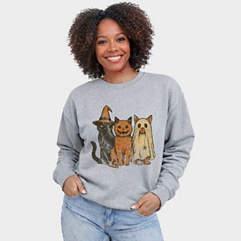 Halloween Cat Trio - Women's Graphic Sweatshirt