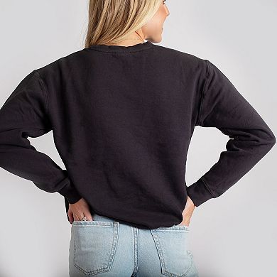 Retro Floral Pumpkin - Women's Lightweight Garment Dyed Sweatshirt
