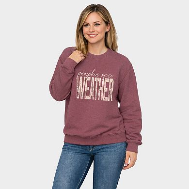 Pumpkin Spice Weather - Women's Graphic Sweatshirt