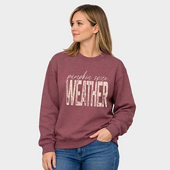 Pumpkin Spice Weather - Women's Graphic Sweatshirt