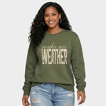 Pumpkin Spice Weather - Women's Graphic Sweatshirt