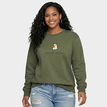 Spooky Season Pumpkin Ghost - Women's Graphic Sweatshirt