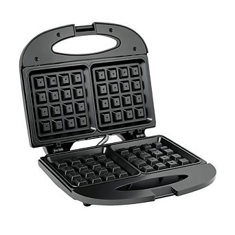 Electric Nonstick Waffle Iron Snack Maker Machine, Breakfast, Sandwiches
