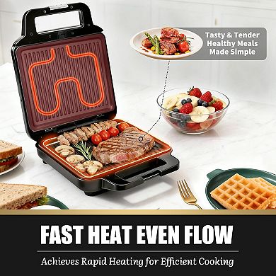 Waffle Maker with Removable Plates