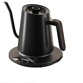 Precise Temperature Control Gooseneck Electric Kettle 0.9L Stainless Steel for Coffee Tea