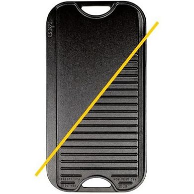 Reversible Cast Iron Grill Griddle Even Heat Distribution PFAS-Free Cookware