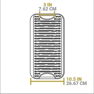 Reversible Cast Iron Grill Griddle Even Heat Distribution PFAS-Free Cookware
