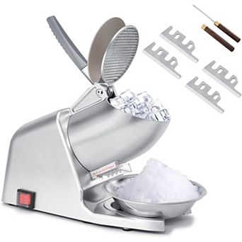 Electric Ice Shaver, Home & Commercial Ice Grinder, Comes with Ice Pick and Extra Blades
