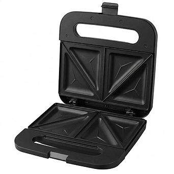 2 Slice Sandwich Panini Maker Stainless Steel Non-Stick Grill 750W