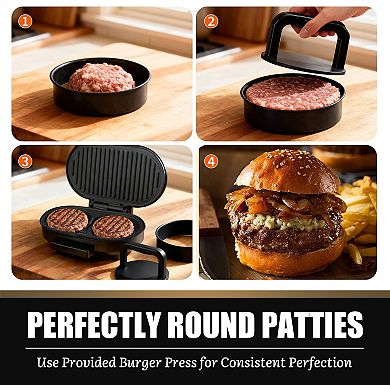 Compact Electric Multi-Function Grill Griddle Non-Stick Cooking Surface